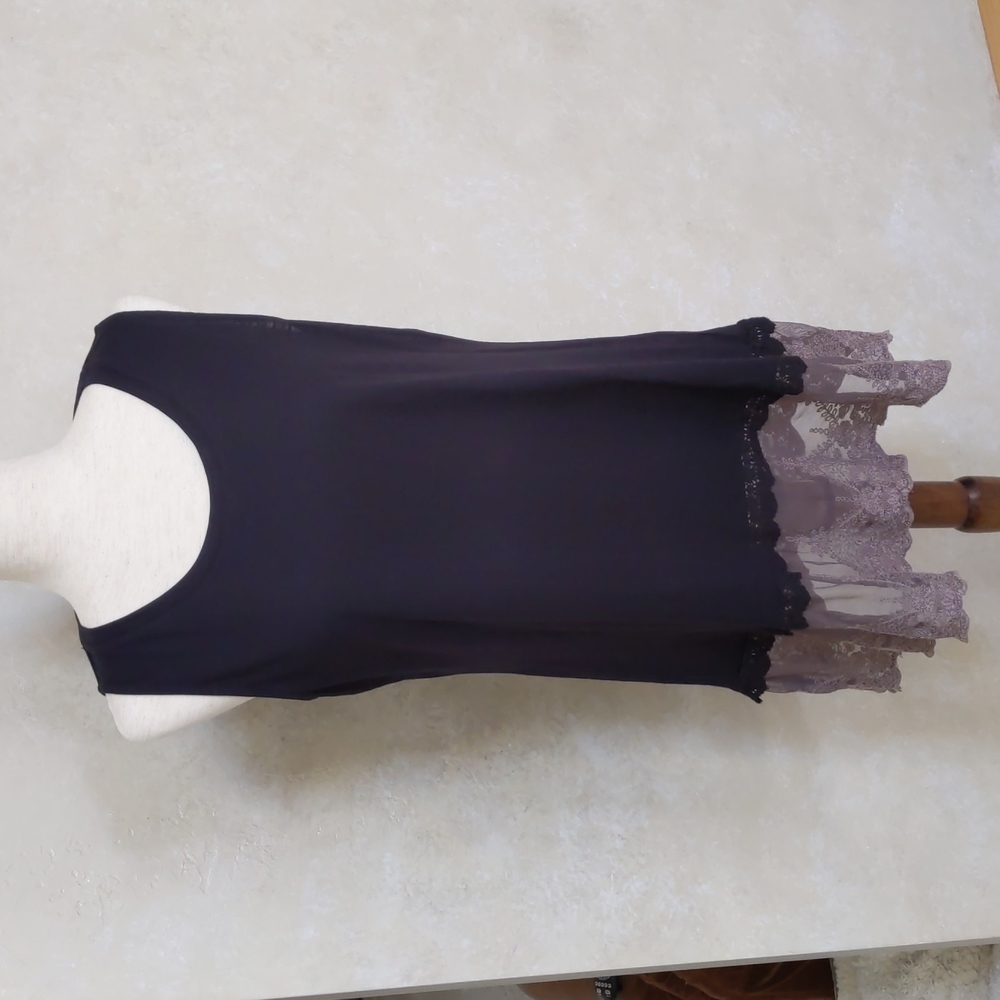 Logo Layers Tank with Lace